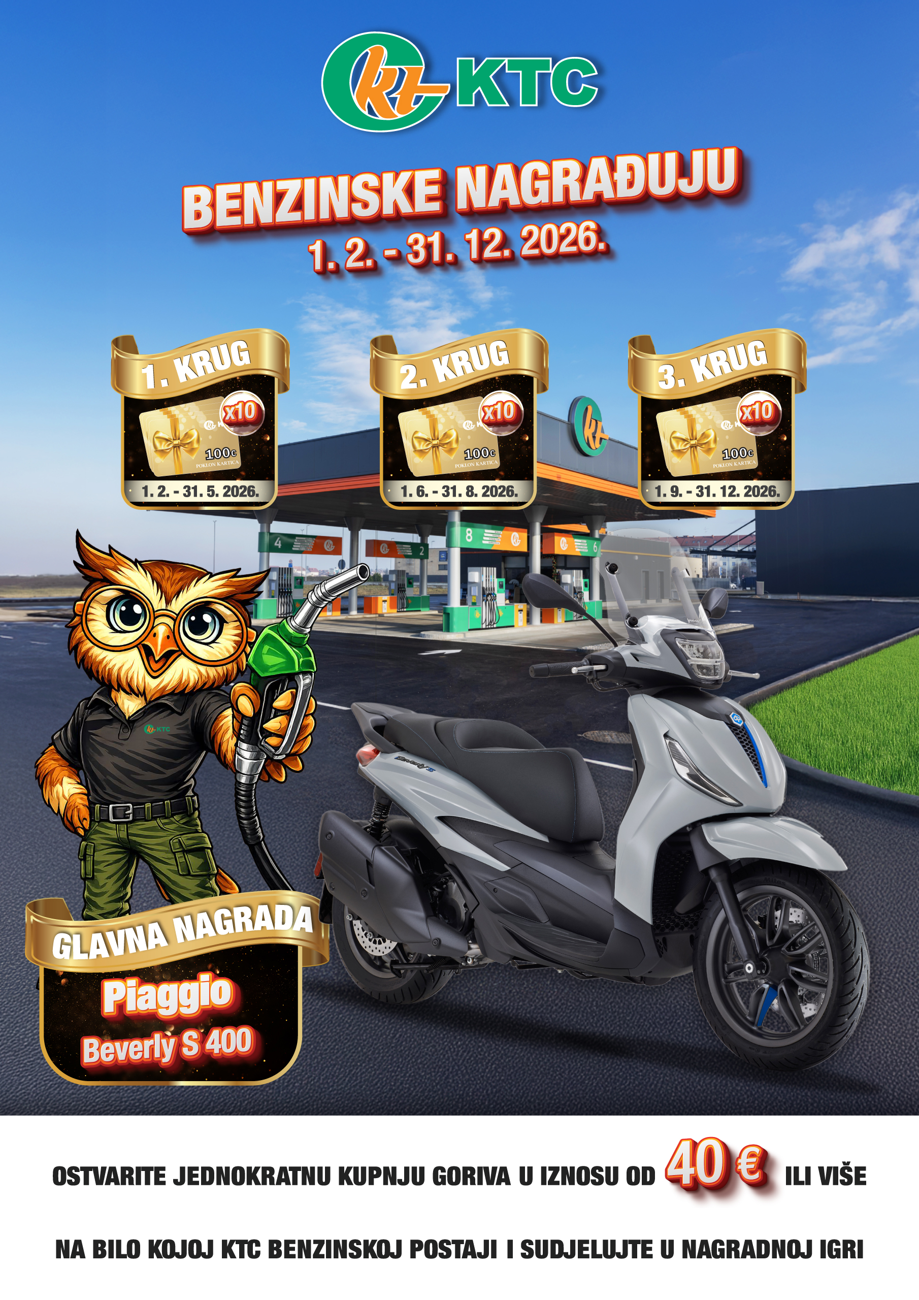 Nagradna igra KTC benzinske nagrađuju